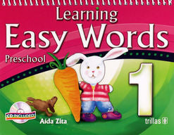 LEARNING EASY WORDS PRESCHOOL 1: CD INCLUDED