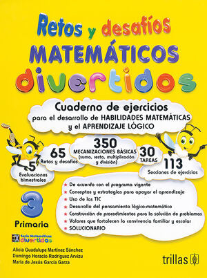 RETOS Y DESAFÍOS MATEMÁTICOS DIVERTIDOS 3. PRIMARIA. CUADERNO DE EJERCICIOS